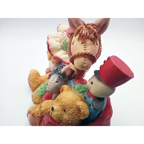 Cherished Teddies Carolyn 1993 Enesco Figurine With Toy Bag in Box Collectible - Picture 12 of 16